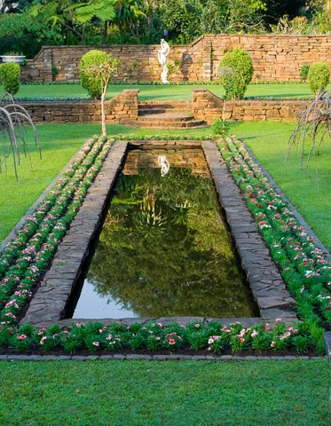 The garden inside the historic Durban botanic garden in south africa