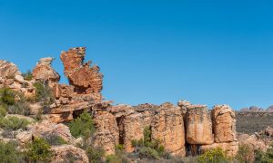 Wupperthal village surrounded by rugged Cederberg mountains in South Africa